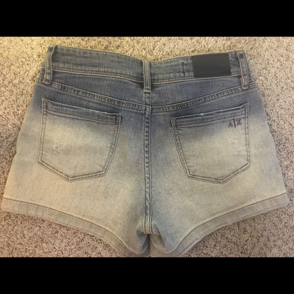 Armani Exchange Gradation Jean Shorts - Picture 6 of 9